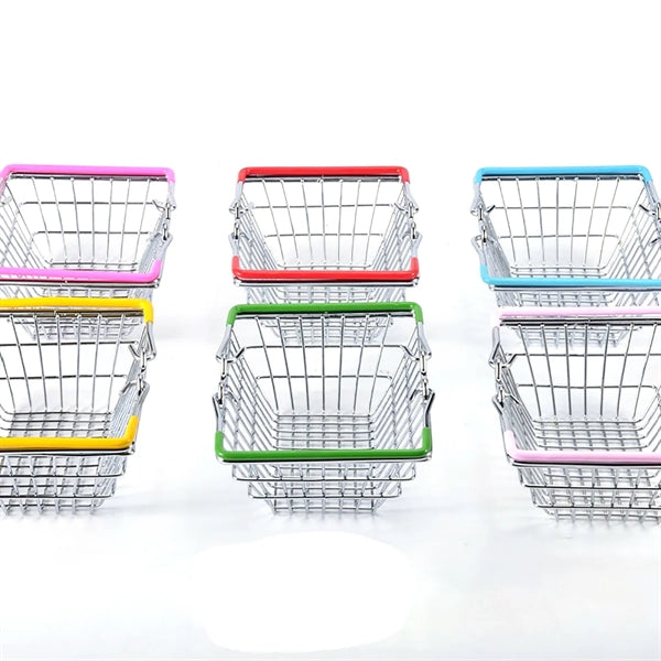 Kids Mini Shopping Toys Supermarket Folding Basket