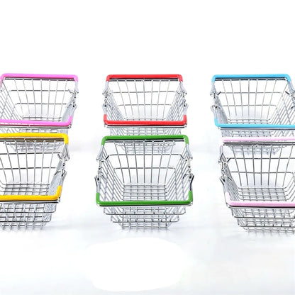 Kids Mini Shopping Toys Supermarket Folding Basket