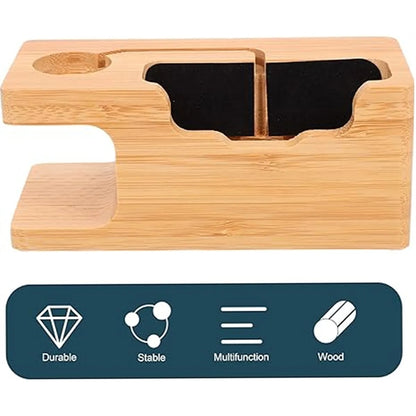 Wooden Phone & Watch Stand Holder Charging Station Dock