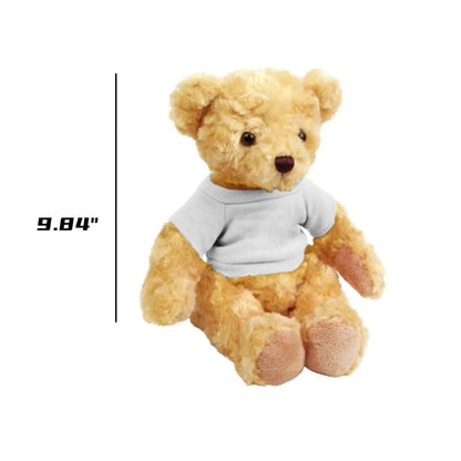 Personalized Teddy Bear Stuffed With custom printed shirt