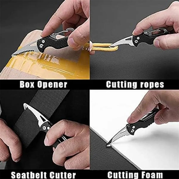 Safety And Useful Compact Mini Folding Keychain Knife