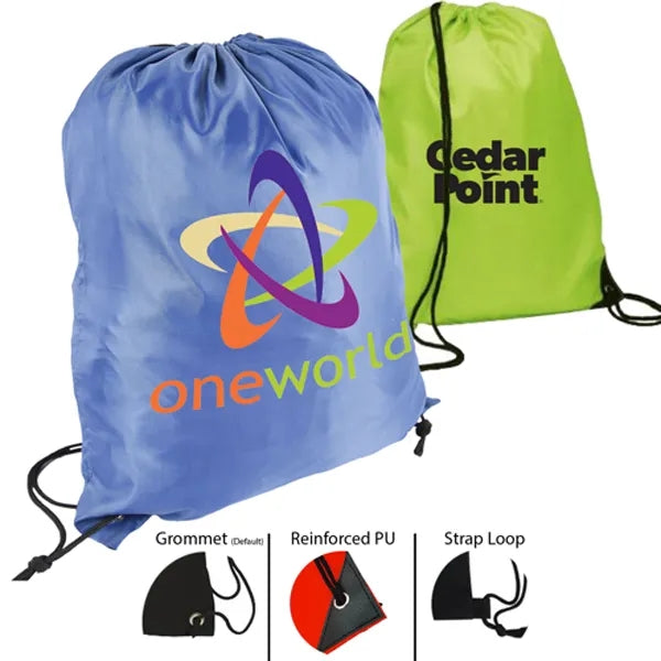 Rock'it 3-Day 210D Polyester Cinch Backpack Drawstring Bag