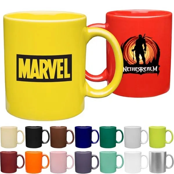 11 oz. C Handle Ceramic Mug