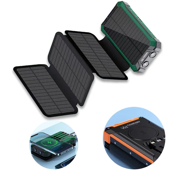 20000mAh Solar Charger with 4 Panels Power Bank