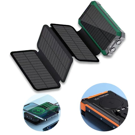 20000mAh Solar Charger with 4 Panels Power Bank