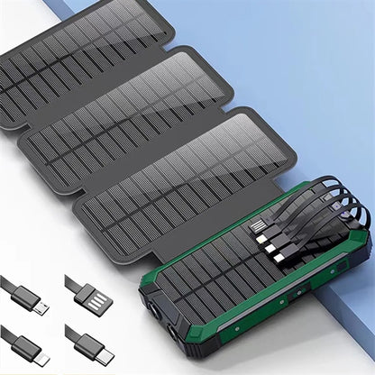 20000mAh Solar Charger with 4 Panels Power Bank