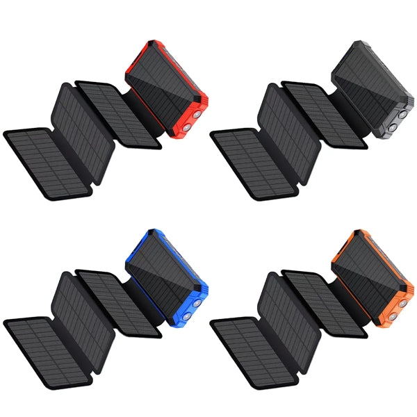 20000mAh Solar Charger with 4 Panels Power Bank