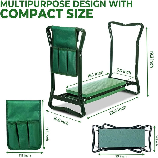 Foldable Garden Stool For Kneeling And Sitting