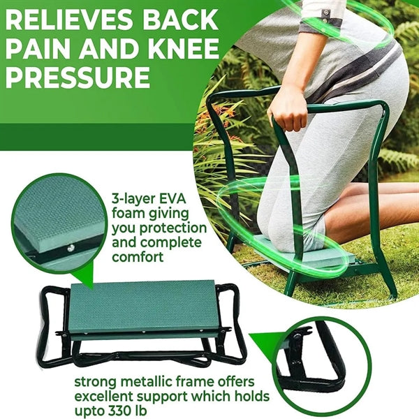 Foldable Garden Stool For Kneeling And Sitting