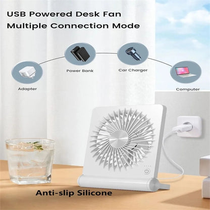 Portable Rechargeable Mini Personal Desk Fan Ultra Quiet