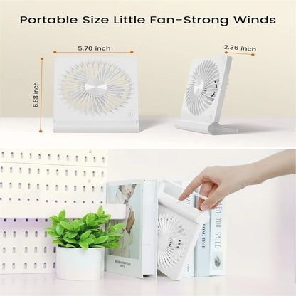 Portable Rechargeable Mini Personal Desk Fan Ultra Quiet
