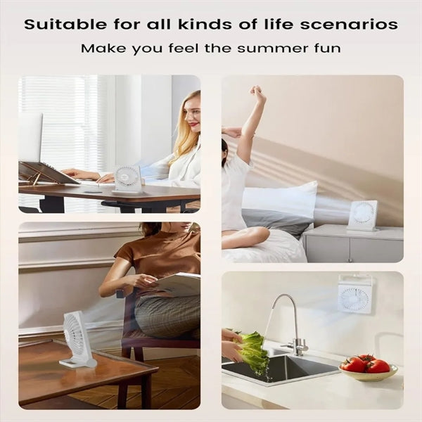 Portable Rechargeable Mini Personal Desk Fan Ultra Quiet