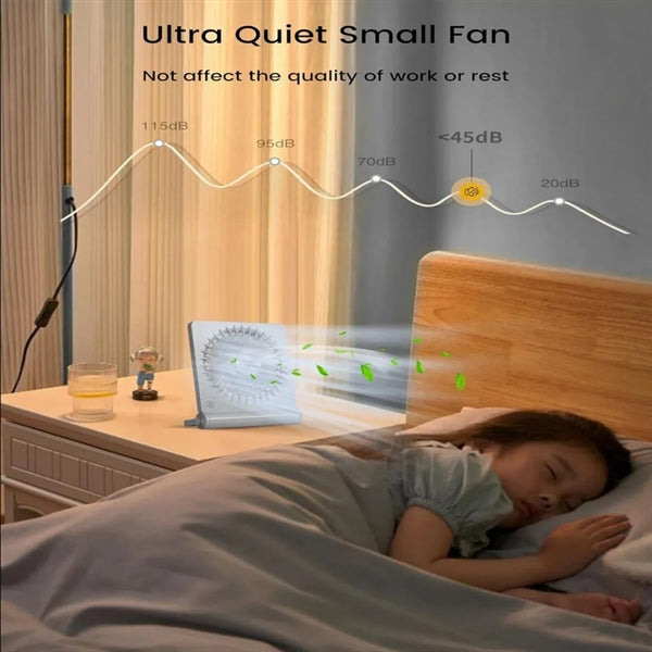 Portable Rechargeable Mini Personal Desk Fan Ultra Quiet