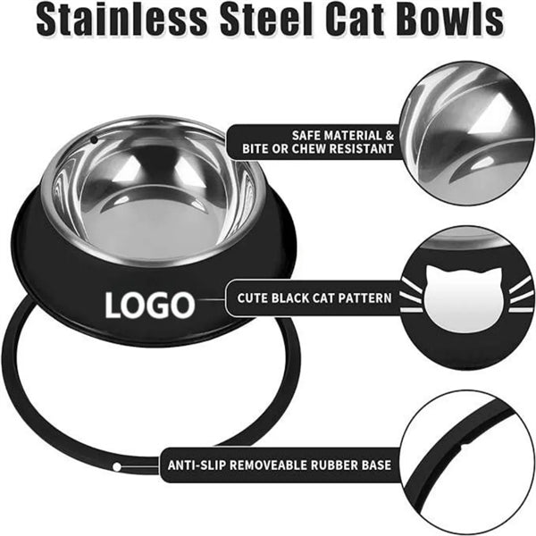 Durable Stainless Steel Pet Bowl Cat