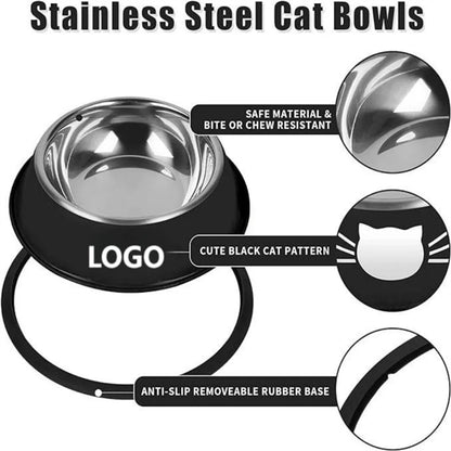 Durable Stainless Steel Pet Bowl Cat