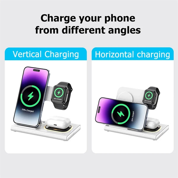 3 in 1 Fast Magnetic Wireless Charging Stand