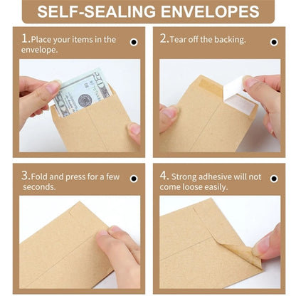 6.5"x3.2" Money Envelopes for check