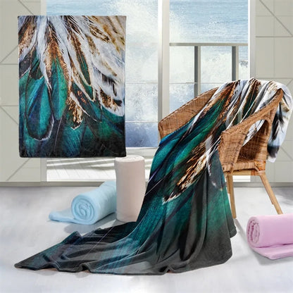Full Colors Flannel Fleece Blanket Couch Gifts Customize