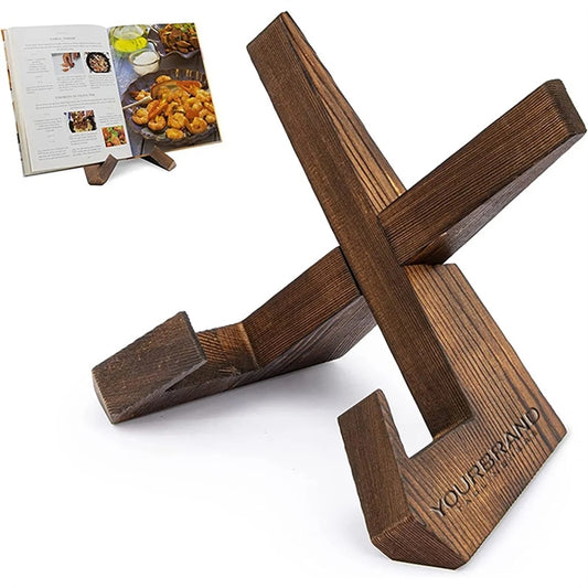 Laser Branded Kitchen Cook Recipe Book Holder Stand Shlef
