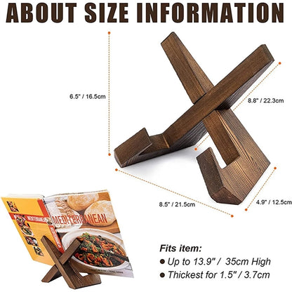 Laser Branded Kitchen Cook Recipe Book Holder Stand Shlef