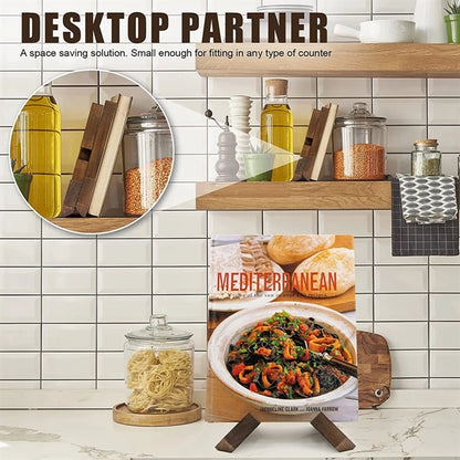 Laser Branded Kitchen Cook Recipe Book Holder Stand Shlef