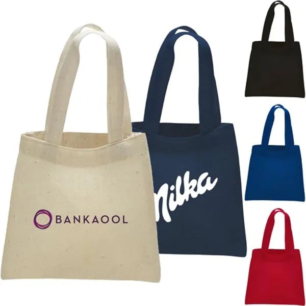 100% Cotton Sheeting Eco-Friendly Medium Tote Bag W/ Gusset