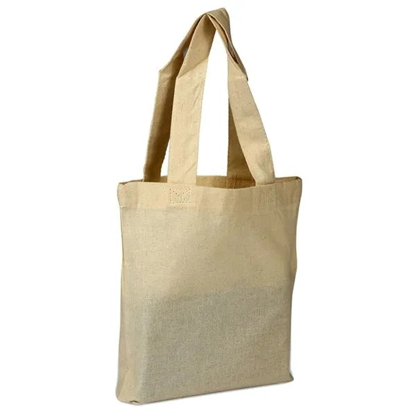 100% Cotton Sheeting Eco-Friendly Medium Tote Bag W/ Gusset
