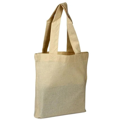 100% Cotton Sheeting Eco-Friendly Medium Tote Bag W/ Gusset