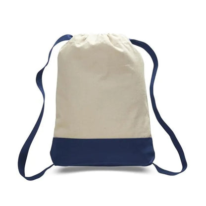 12 Oz. Cotton Canvas Two Tone Sport Backpack