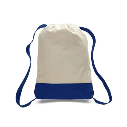12 Oz. Cotton Canvas Two Tone Sport Backpack