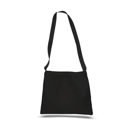 12 Oz. Small Cotton Canvas Messenger Bag With Long Straps