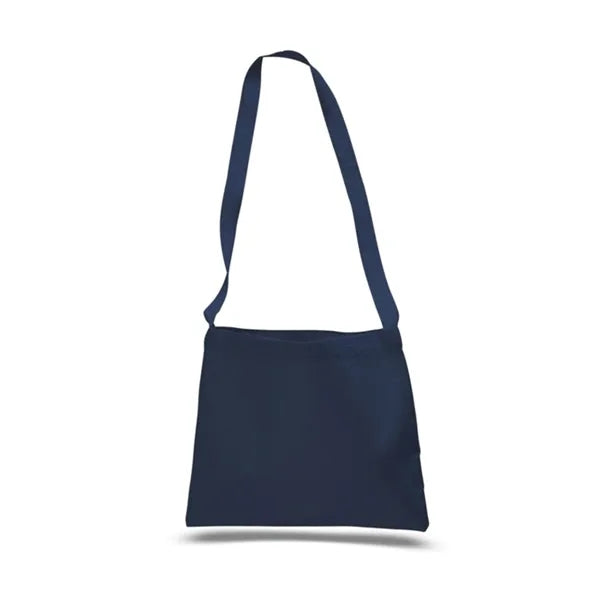 12 Oz. Small Cotton Canvas Messenger Bag With Long Straps