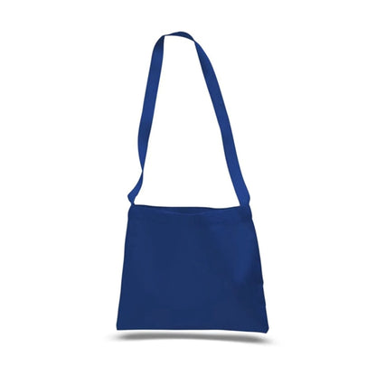 12 Oz. Small Cotton Canvas Messenger Bag With Long Straps