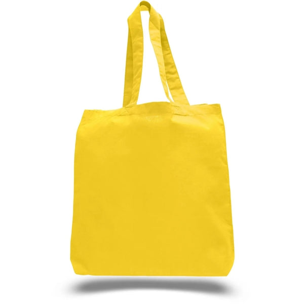 6 oz Cotton Canvas Tote Bag W/ Gusset (15" X 16")