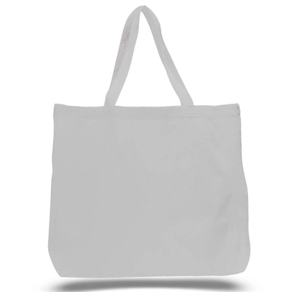 12 oz. Extra Large Grocery Cotton Tote Bag 20"x15"x5"