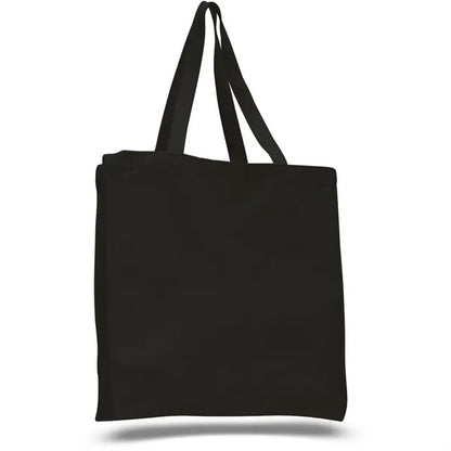 12 oz.Classic Book Tote Bags w/ Gusset Canvas (14"X15"X4")