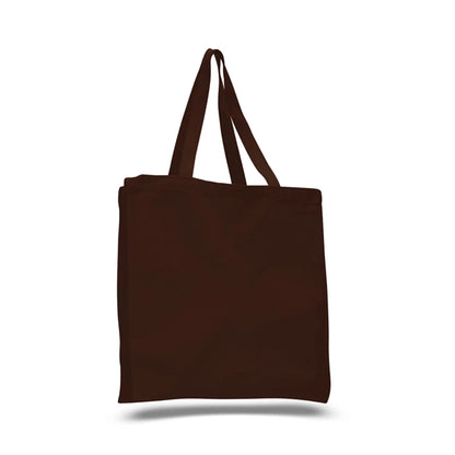 12 oz.Classic Book Tote Bags w/ Gusset Canvas (14"X15"X4")
