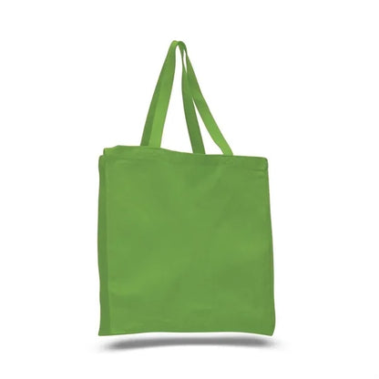 12 oz.Classic Book Tote Bags w/ Gusset Canvas (14"X15"X4")