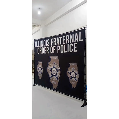8' X 10' BACKDROP STEP AND REPEAT BANNER STAND