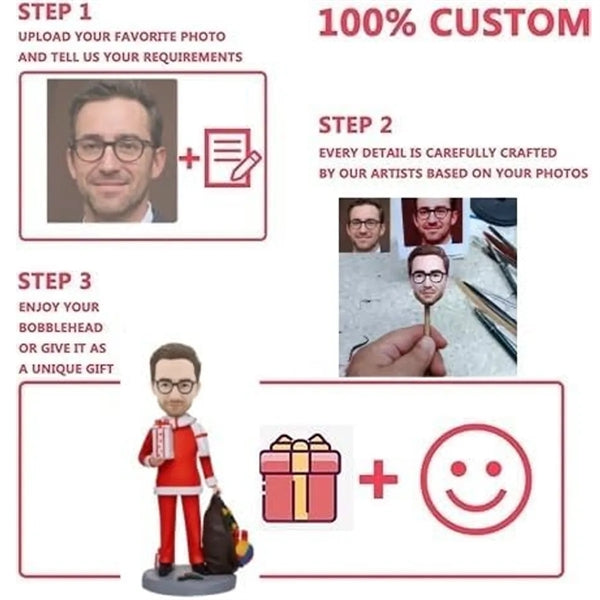 Fully Customizable  6 inch Custom Polymer Clay Bobblehead