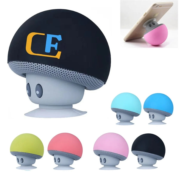 Silicone Bluetooth Speaker with Sucker Phone Stand