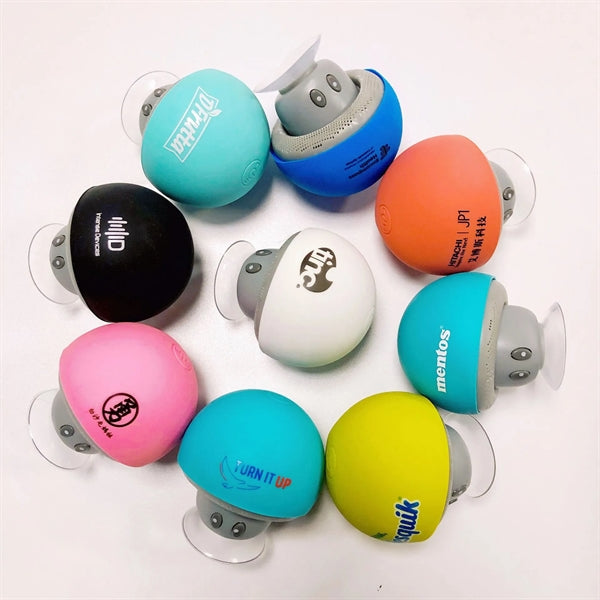 Silicone Bluetooth Speaker with Sucker Phone Stand