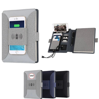 8000mAh Business Padfolio With Wireless Charge and USB