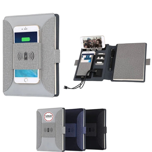 8000mAh Business Padfolio With Wireless Charge and USB