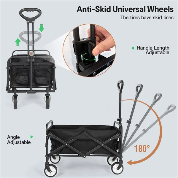 Collapsible Folding Utility Wagon Cart