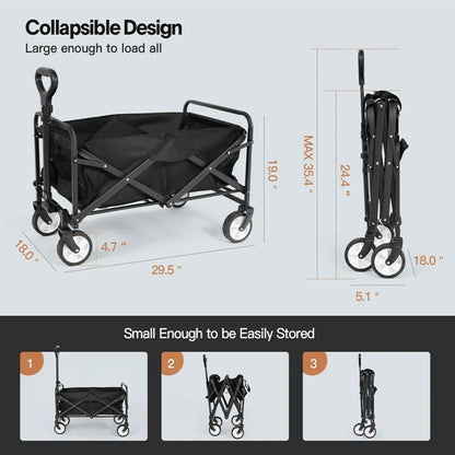 Collapsible Folding Utility Wagon Cart