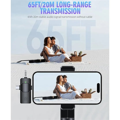 3-in-1 Wireless Lavalier Microphone