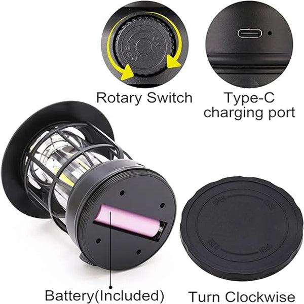 Rechargeable Camping Vintage Lantern