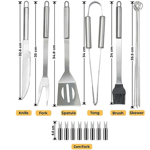 18-PCS BBQGrilling Tools Set