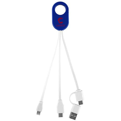 5-in-1 Cell Phone Charging Cable with Carabiner Clip